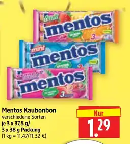 Edeka Herkules Mentos Kaubonbon Angebot