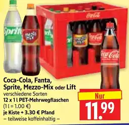 Edeka Herkules Coca-Cola, Fanta, Sprite, Mezzo-Mix oder Lift Angebot