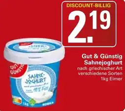 WEZ Gut & Günstig Sahnejoghurt Angebot