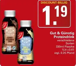 WEZ HIGH PROTEIN Proteindrink Angebot