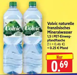 Edeka Herkules Volvic naturelle französisches Mineralwasser Angebot
