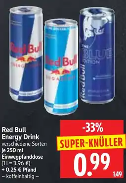 Edeka Herkules Red Bull Energy Drink Angebot
