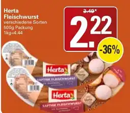 WEZ Herta Fleischwurst Angebot