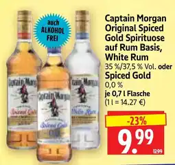 Edeka Herkules Captain Morgan Original Spiced Gold Spirituose Angebot