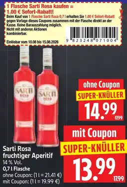 Edeka Herkules Sarti Rosa fruchtiger Aperitif Angebot