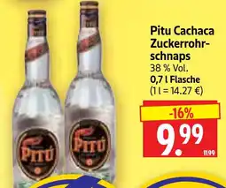 Edeka Herkules Pitu Cachaca Zuckerrohrschnaps Angebot