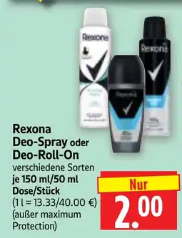 Edeka Herkules Rexona Deo-Spray oder Deo-Roll-On Angebot
