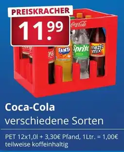 Sagasser Coca-Cola verschiedene Sorten Angebot