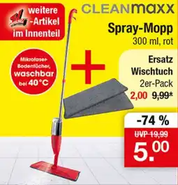 Zimmermann CLEANmaxx Spray-Mopp Angebot
