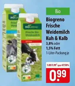 Famila Nord Ost Biogreno Frische Weidemilch Kuh & Kalb Angebot