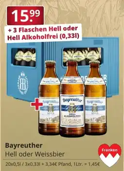 Sagasser Bayreuther Hell oder Weissbier Angebot