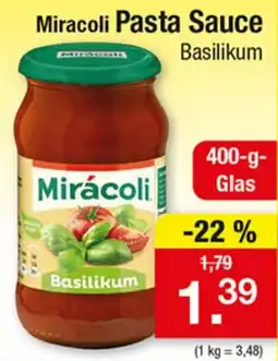 Zimmermann Miracoli Pasta Sauce Basilikum Angebot