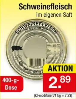 Zimmermann Schweinefleisch im eigenen Saft Angebot