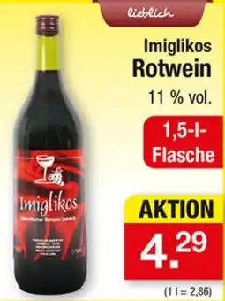 Zimmermann Imiglikos Rotwein Angebot
