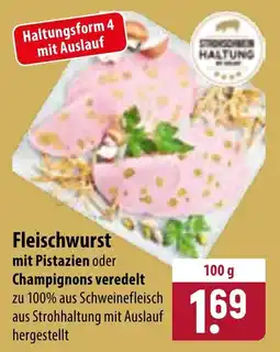 Famila Nord Ost Fleischwurst mit Pistazien oder Champignons veredelt Angebot