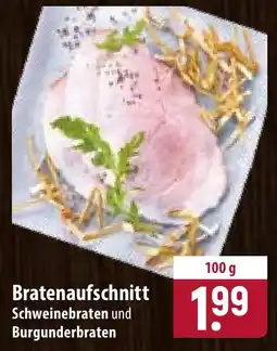 Famila Nord Ost Bratenaufschnitt Schweinebraten und Burgunderbraten Angebot
