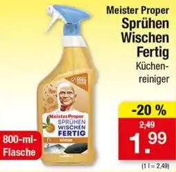 Zimmermann Meister Proper Sprühen Wischen Fertig Küchen-reiniger Angebot