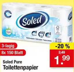Zimmermann Soled Pure Toilettenpapier Angebot