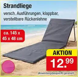 Zimmermann Strandliege Angebot