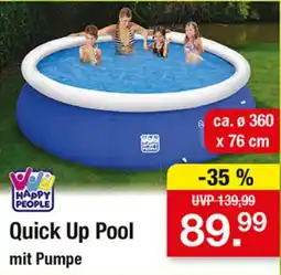 Zimmermann Happy People Quick Up Pool mit Pumpe Angebot
