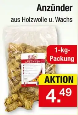 Zimmermann Anzünder aus Holzwolle u. Wachs Angebot
