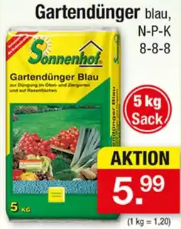 Zimmermann Sonnenhof Gartendünger Blau Angebot