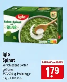 Famila Nord Ost iglo Spinat Angebot