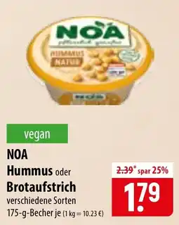 Famila Nord Ost NOA Hummus oder Brotaufstrich Angebot