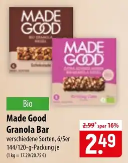 Famila Nord Ost Made Good Granola Bar Angebot