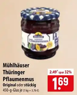 Famila Nord Ost Mühlhäuser Thüringer Pflaumenmus Angebot