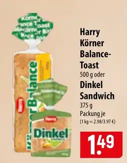 Famila Nord Ost Harry Körner Balance-Toast Angebot