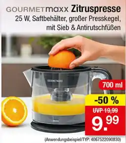 Zimmermann GOURMETmaxx Zitruspresse Angebot