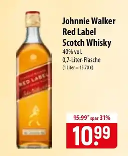 Famila Nord Ost Johnnie Walker Red Label Scotch Whisky Angebot