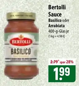 Famila Nord Ost Bertolli Sauce Basilico Angebot