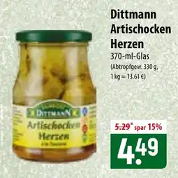 Famila Nord Ost Dittmann Artischocken Herzen Angebot
