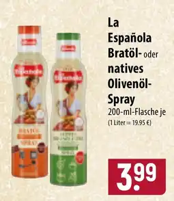 Famila Nord Ost La Española Bratöl- oder natives Olivenöl-Spray Angebot