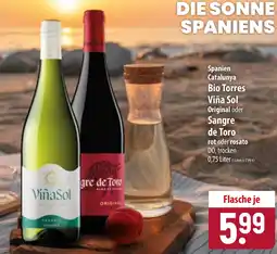Famila Nord Ost Bio Torres Viña Sol oder Sangre de Toro Angebot
