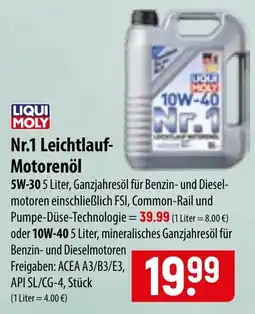 Famila Nord Ost LIQUI MOLY Nr.1 Leichtlauf-Motorenöl Angebot