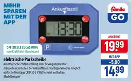 Famila Nord Ost elektrische Parkscheibe Angebot