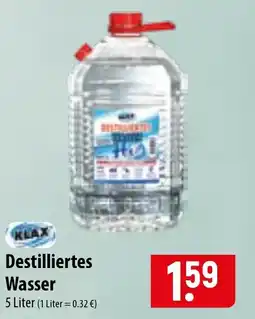 Famila Nord Ost KLAX Destilliertes Wasser Angebot
