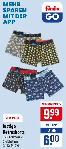 Famila Nord Ost lustige Retroshorts Angebot