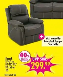 Möbel Boss Garnitur Erding mit Funktion - Sessel Angebot