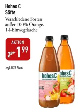 Galeria Markthalle Hohes C Säfte Angebot