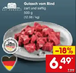 Netto Marken-Discount Gut P Gulasch vom Rind onholz Angebot