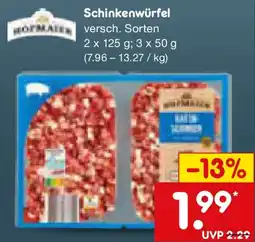 Netto Marken-Discount Hofmaier Schinkenwürfel Angebot