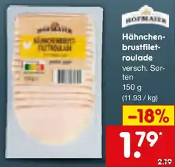 Netto Marken-Discount Hofmaier Hähnchenbrustfiletroulade Angebot