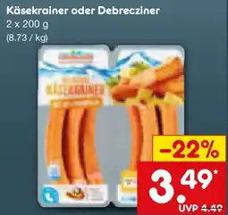 Netto Marken-Discount Käsekrainer oder Debrecziner Angebot