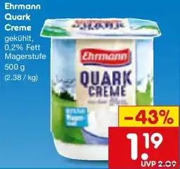 Netto Marken-Discount Ehrmann Quark Creme Angebot