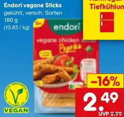Netto Marken-Discount Endori vegane Sticks Angebot
