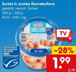 Netto Marken-Discount Surimi in Jumbo Garnelenform Angebot